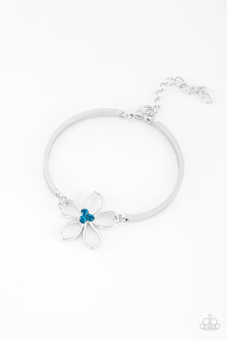 Hibiscus Hipster Blue Paparazzi Bracelet