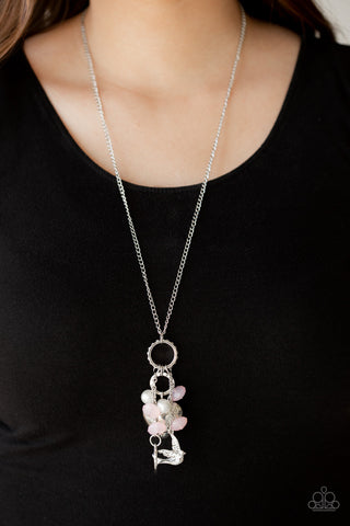 I Will Fly Pink Paparazzi Necklace