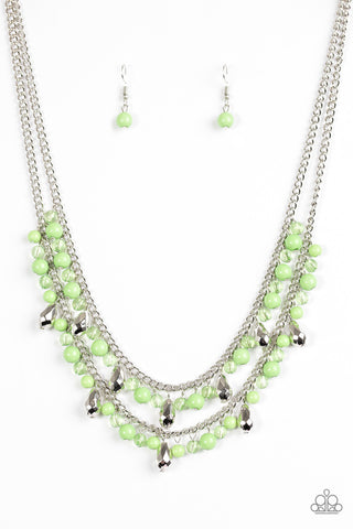Mardi Gras Glamour Green Paparazzi Necklace