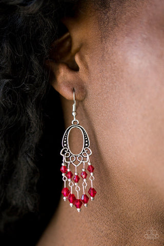 Not the Only Fish in the Sea Red Paparazzi Earrings
