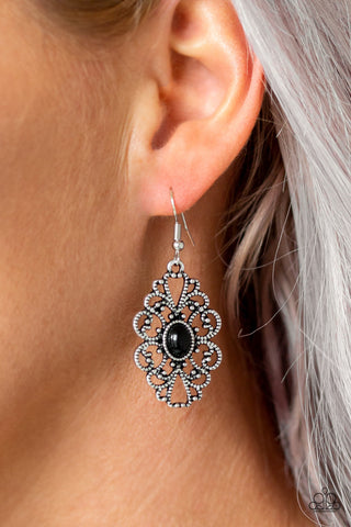 Over the POP Black Paparazzi Earrings