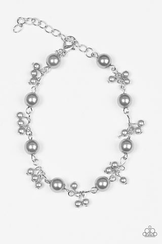 Posh in Pearls Silver Paparazzi Bracelet