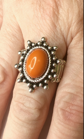 Seasonal Sunshine Orange Paparazzi Ring