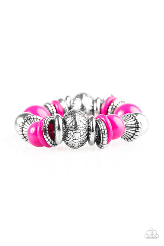 Seize the Season Pink Paparazzi Bracelet
