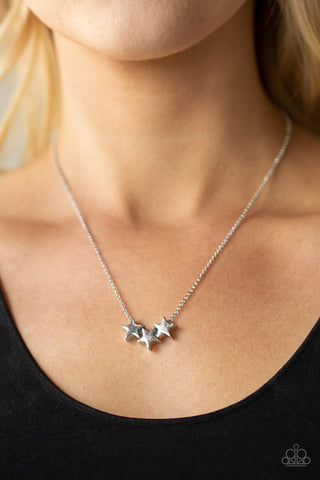Shoot for the Stars Silver Paparazzi Necklace