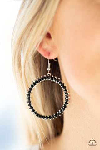 Spark Their Attention Black Paparazzi Earrings