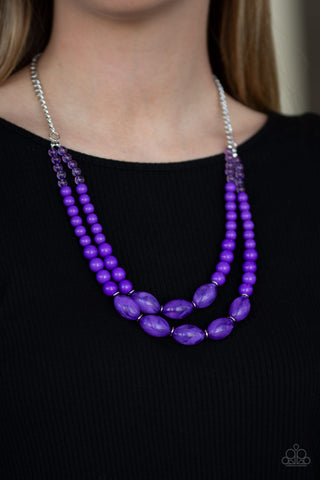 Sundae Shoppe Purple Paparazzi Necklace