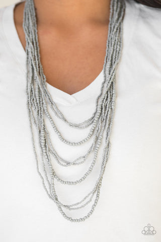 Totally Tonga Silver Paparazzi Necklace