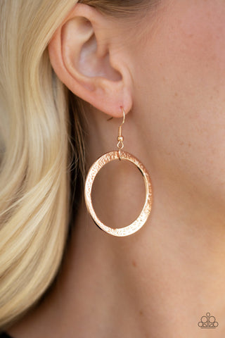 Wildly Wild-lust Rose Gold Paparazzi Earrings